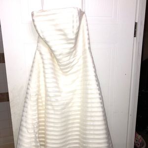 Knee length wedding dress